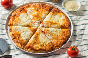 Cheesy Homemade Cheese PIzza