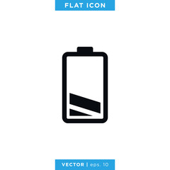 Battery icon vector design template