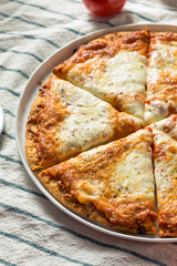 Cheesy Homemade Cheese PIzza