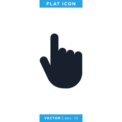 Hand Click Icon Vector Design Template