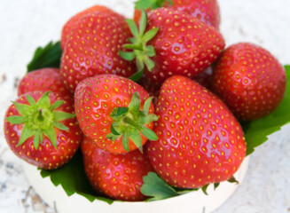 Strawberry. Fresh organic berries. Fruit background