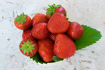 Strawberry. Fresh organic berries. Fruit background