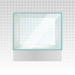 Display case on a transparent background. V