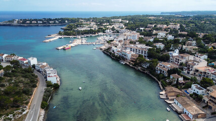 Aerial view of the village of Portopetro