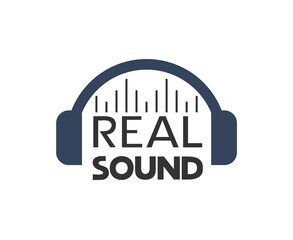 Design of audio headphones icon