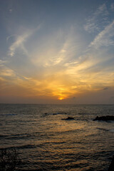 Sunset from Galle fort in Sri Lanka