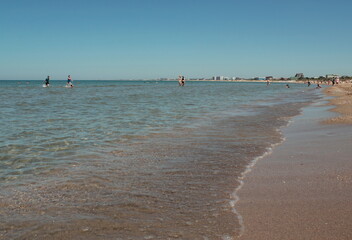 beach in the morning. Fresh