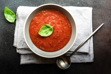 Traditional spanish soup gazpacho