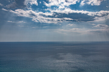Fototapeta na wymiar mediterranean sea view from FiumeFreddo, Calabria, Italy