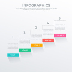 Business infographic template for web, banner and brochure : Vector Illustration