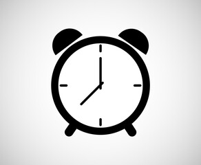 Alarm clock icon. Clock. Time. Vector icon.