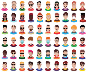 High quality avatar, people vector icons