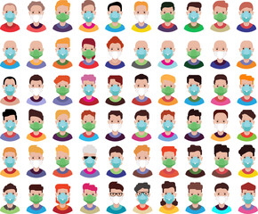 High quality avatar, people vector icons