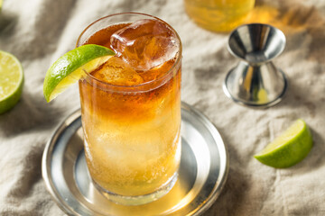 Boozy Rum Dark and Stormy Cocktail