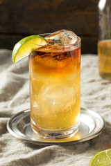 Boozy Rum Dark and Stormy Cocktail