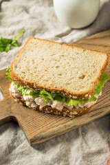 Homemade Fresh Tuna Salad Sandwich
