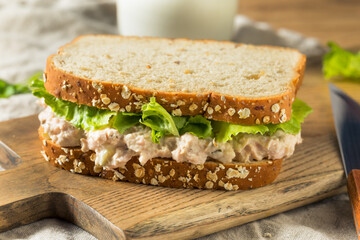 Homemade Fresh Tuna Salad Sandwich