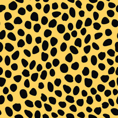 pattern design of leopard animal print vector