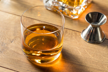 Boozy Alcoholic Whiskey Neat
