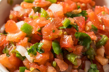 Spicy Homemade Pico De Gallo