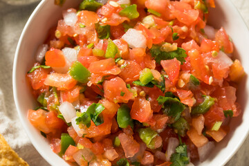 Spicy Homemade Pico De Gallo