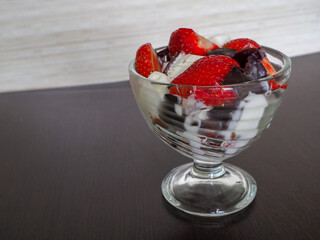 Strawberry ice cream