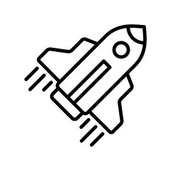 rocket icon vector template illustration design