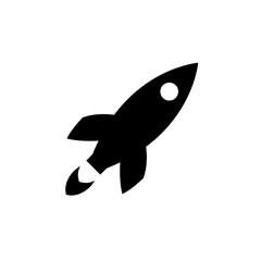 rocket icon vector template illustration design