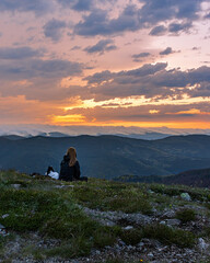 Sunset sur le grand ballon d'alsace