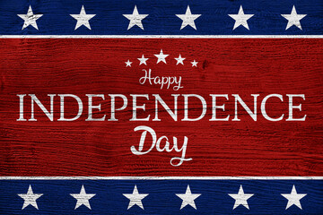 4th of July Independence Day wood background