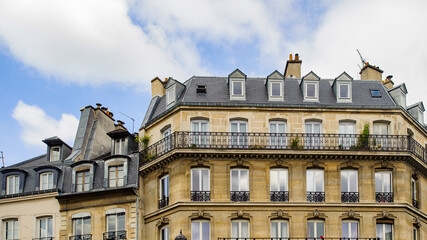 It's Beautiful architecture of Paris, France. Paris is one of the most popular touristic destinations in the world