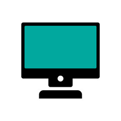 monitor icon design vector template