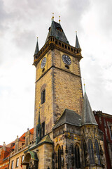 Fototapeta premium It's Architecture oon the Old Town Square of Prague, Czech Republic. Prague in the capital of Czech Republic and a popular touristic destination.