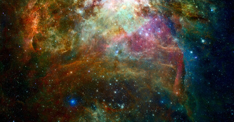 Fototapeta na wymiar Galactic background. Elements of this image furnished by NASA