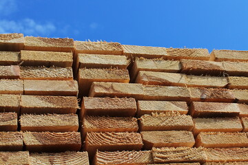 neat stacks of boards in stock ready to ship