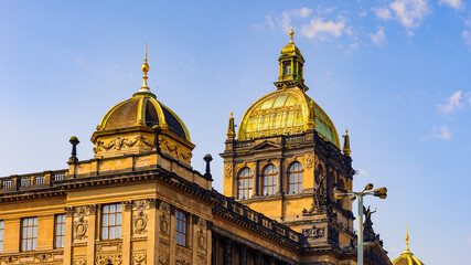 Fototapeta na wymiar Architecture of the Historical center of Old City of Prague, Czech Republic