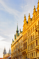 Fototapeta na wymiar Architecture of Prague, Czech Republic