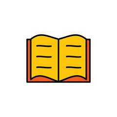 open book icon design vector template