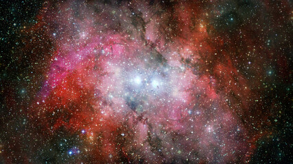 Obraz na płótnie Canvas Hubble views galaxy and nebula. Elements of this image furnished by NASA