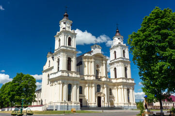 Fototapeta na wymiar The Church Of The Assumption Of The Blessed Virgin Mary (Budslav)