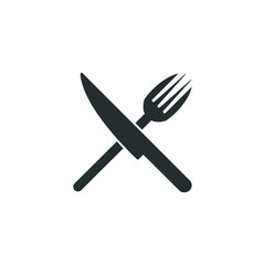 Restaurant icon. Fork and Knife vector art