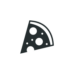 Pizza Slice icon. Pizza slice with pepperoni vector