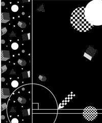 Obraz premium trend of the 80's . brand art, geometric backgrounds and textures