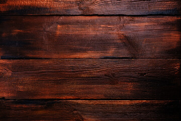texture of brown wooden oak planks, wall horizontal