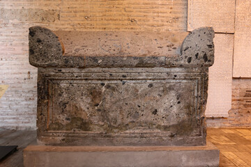 Plakat Sarcophagus in Hagia Sophia Museum, Istanbul, Turkey