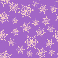 Colorful cute christmas elements seamless pattern background