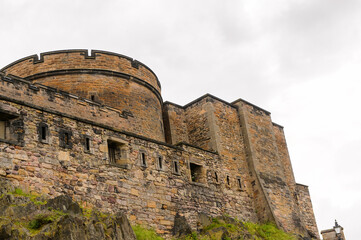 Fototapeta na wymiar Part of the Edinburgh Castle, Scotland