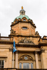 Fototapeta na wymiar Bank of Scotland, Edinburgh. Old Town and New Town are a UNESCO World Heritage Site