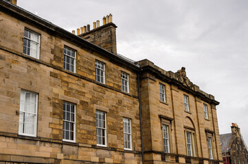 Fototapeta na wymiar Achitecture of Edinburgh, Scotland. Old Town and New Town are a UNESCO World Heritage Site
