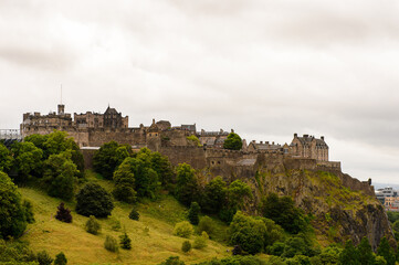 Fototapeta na wymiar Edinburgh Castle on the Castle rock, Scotland